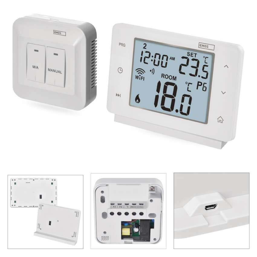 GoSmart Raumthermostat P56211 mit WiFi, programmierbar, kabellos