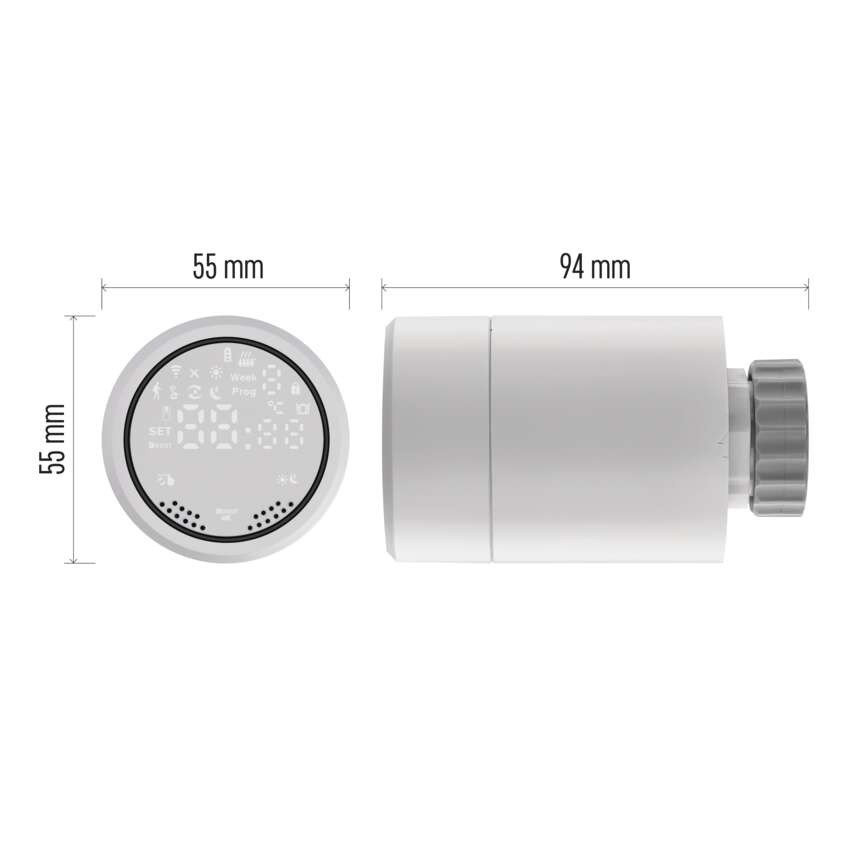 GoSmart Digitális termosztatikus fej P5630S ZigBee