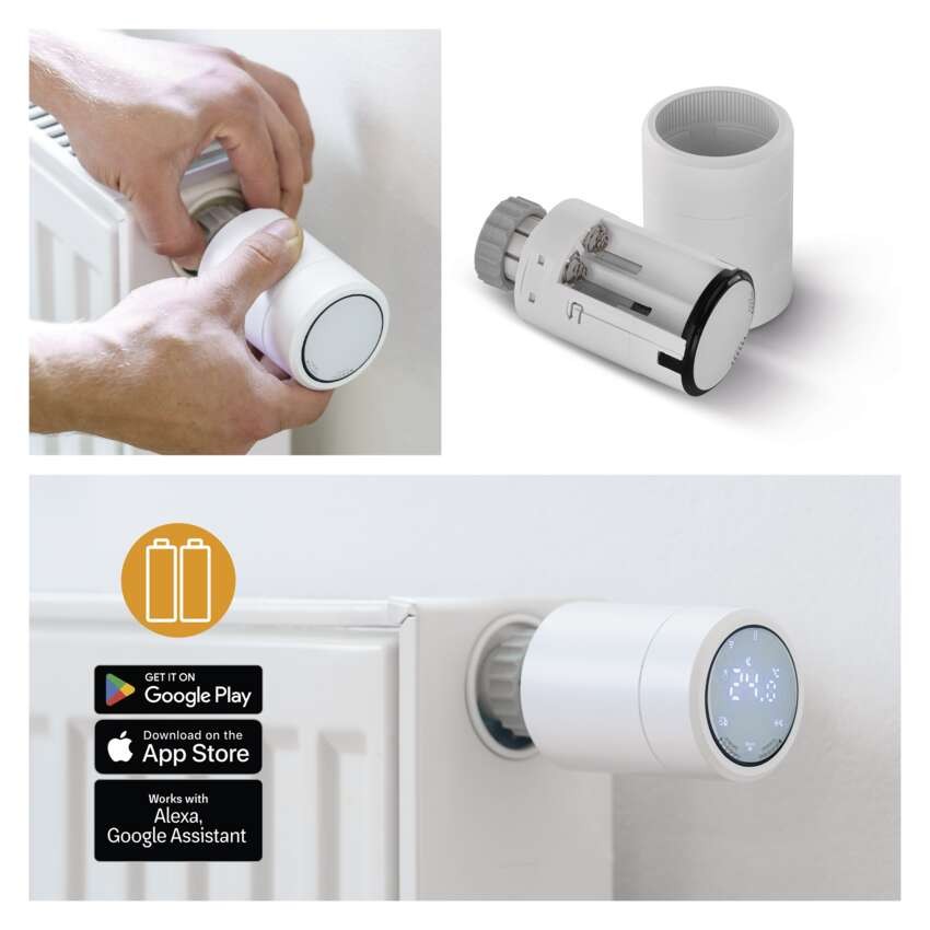 Sada GoSmart: 3x digitální termostatická hlavice P5630S ZigBee