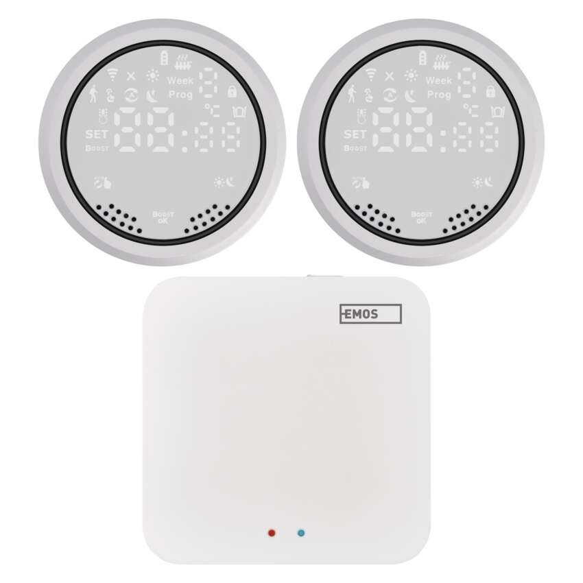 Set GoSmart: 2x digitaler Heizkörperthermostat P5630S ZigBee, 1x ZigBee Gateway