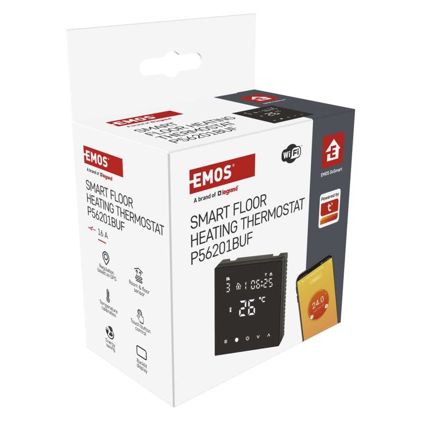 GoSmart Fußbodenheizung-Thermostat P56201BUF mit WiFi, programmierbar, verkabelt