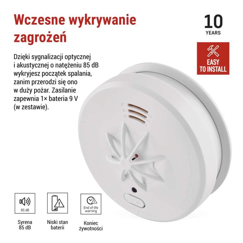 Detektor pożaru THS916A