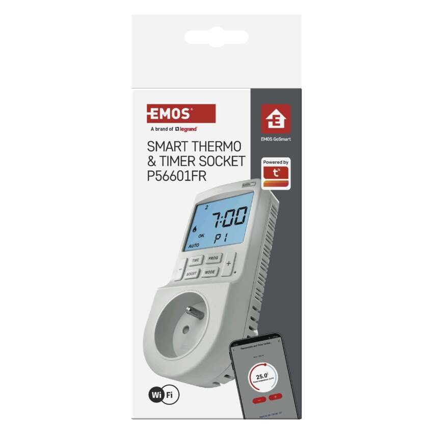 GoSmart Termostat do zásuvky s funkciou digitálneho časovača 2v1 s WiFi
