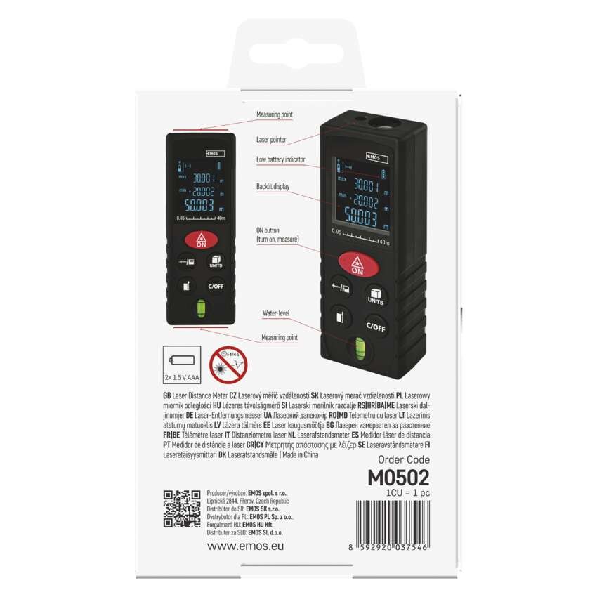 Lazerinis atstumo matuoklis M0502