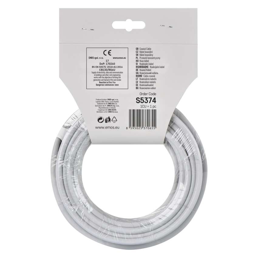 Koaxiální kabel CB130, 10m