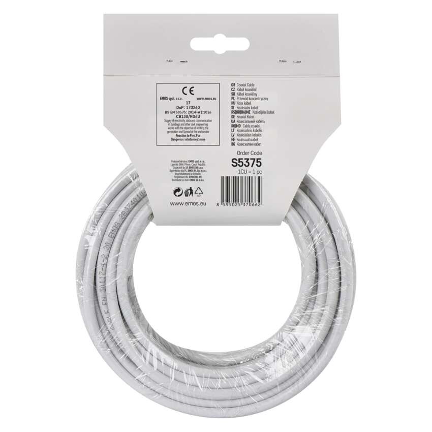 Koaxialkabel CB130, 15m