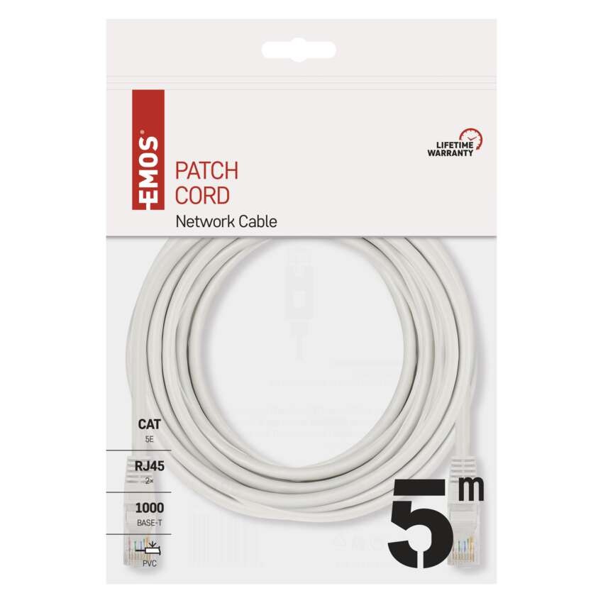 PATCH kabel UTP 5E, 5m