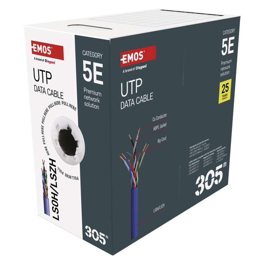 Kabel UTP CAT5E LSZH 305M