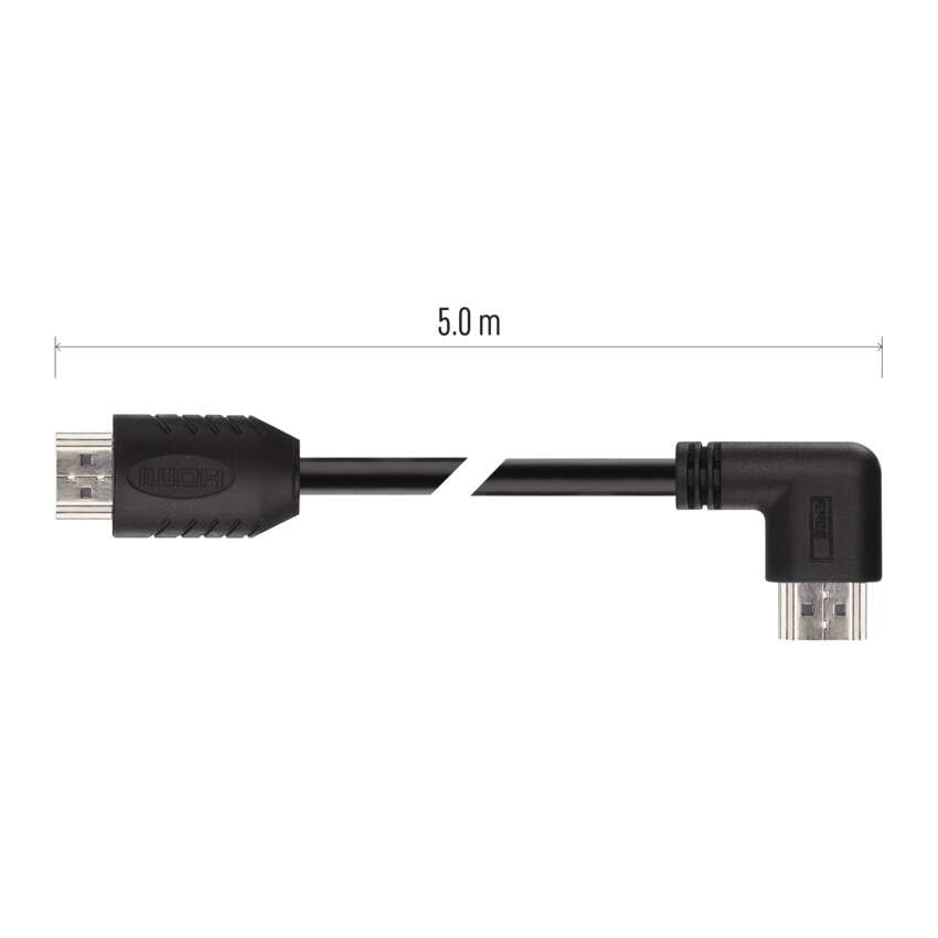 High Speed HDMI Kabel 2.0 A Stecker – A Stecker 90° 5m