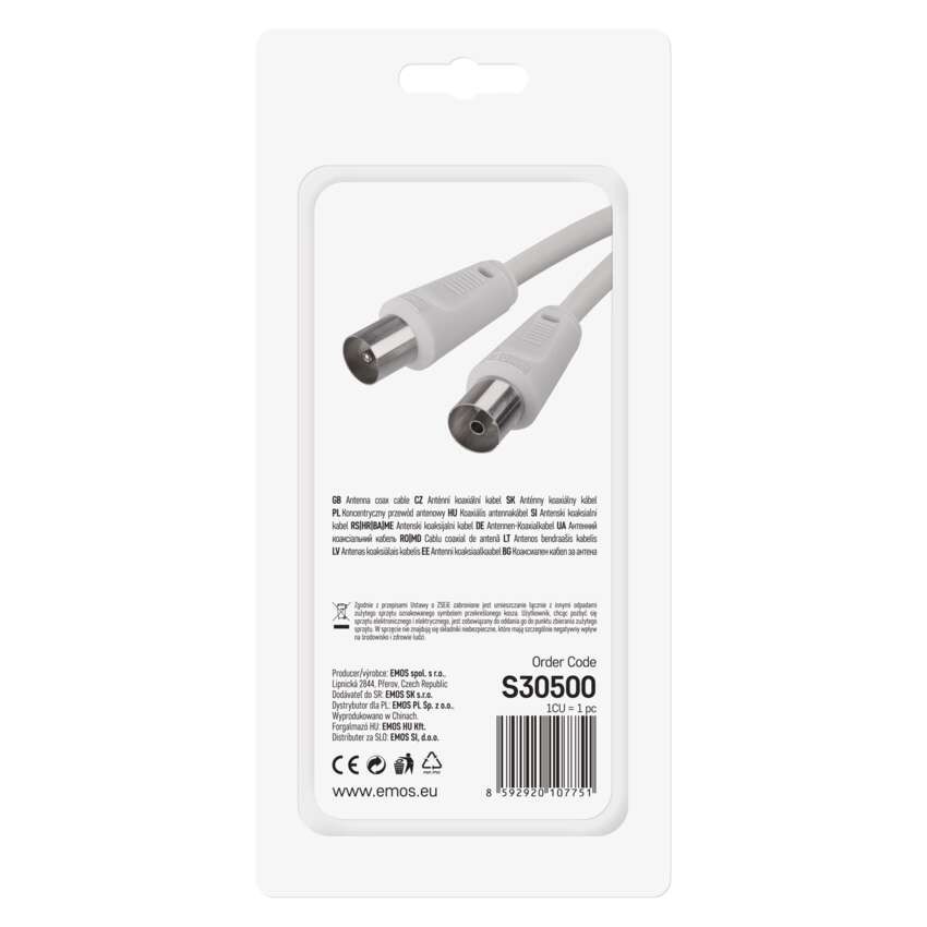 EMOS Antenna koax kábel 5m