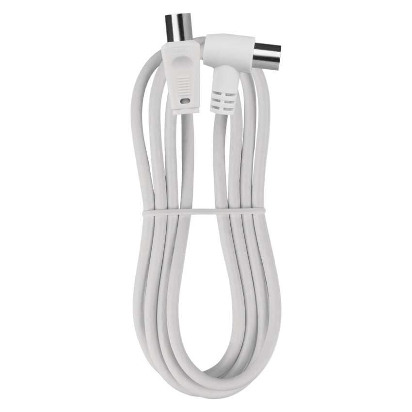 Antennen-Koaxialkabel, geschirmt 1,25m – Winkelstecker