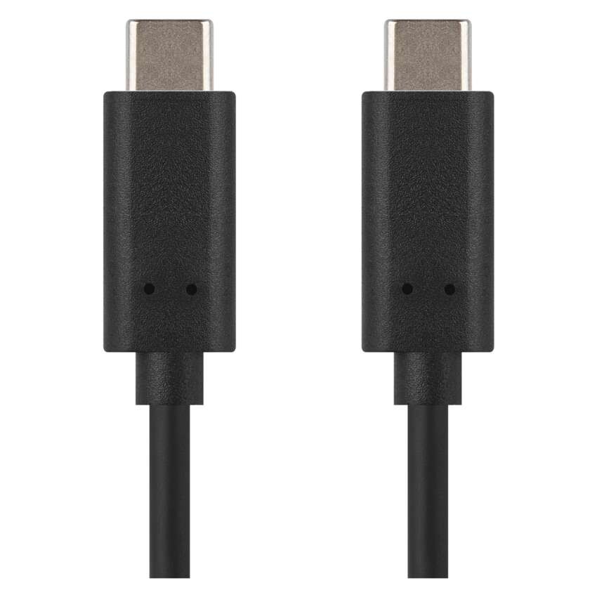 Töltő- és adatkábel USB-C 3.1 / USB-C 3.1, 1 m, fekete