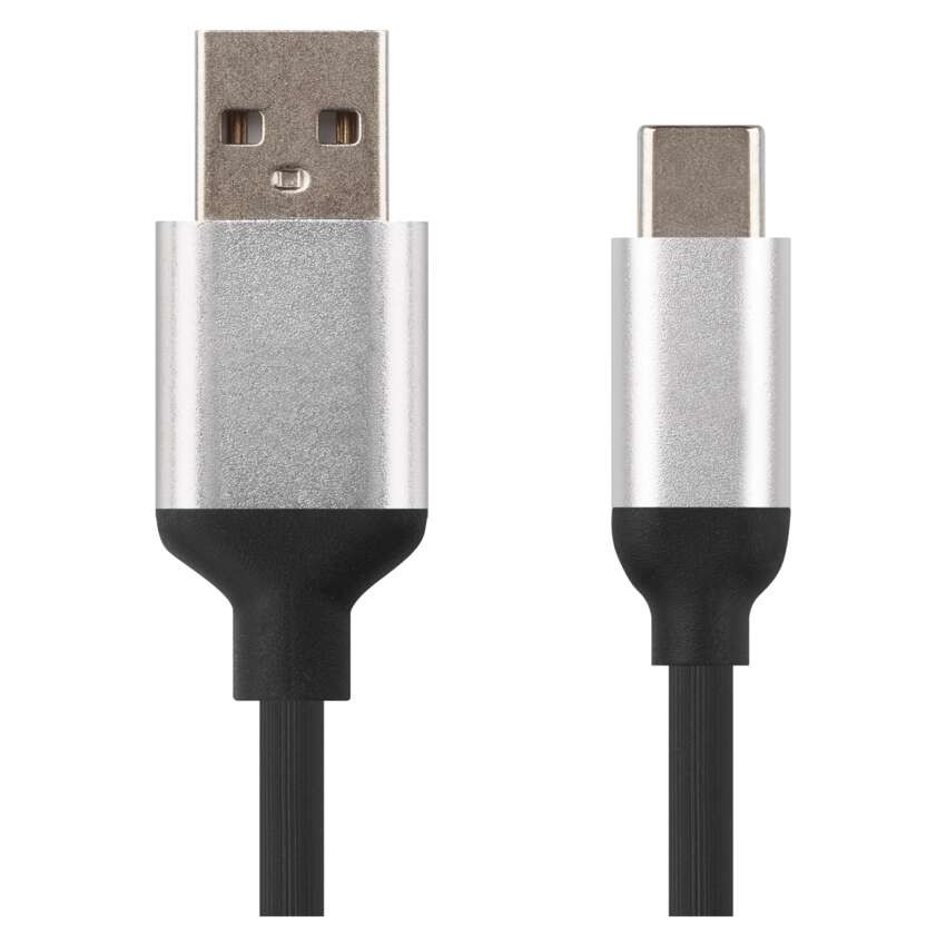 USB Kabel 2.0 A Stecker - C Stecker 1m, schwarz