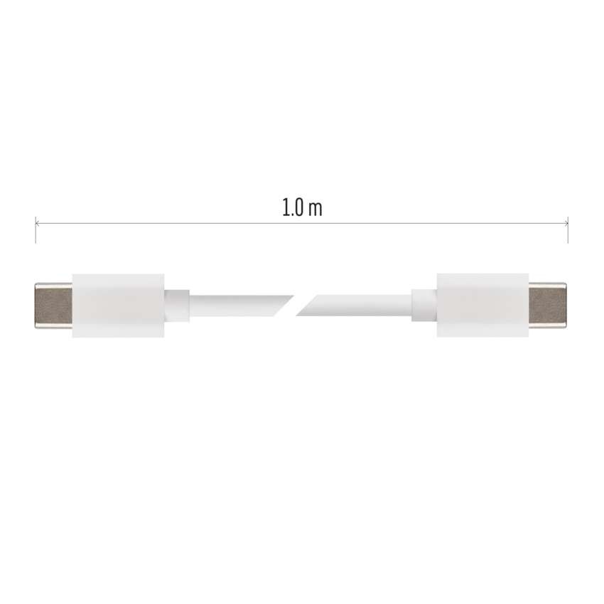USB Kabel 2.0 C Stecker - USB 2.0 C Stecker 1m, weiss