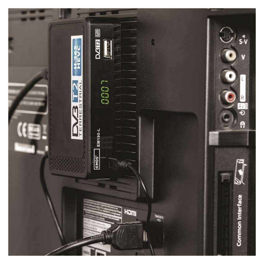 Dekoder DVB-T2 EMOS EM190-L HD