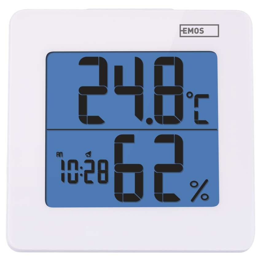 Digitales Thermometer mit Hygrometer, Funk-Sensor, Wecker, Datum E0114