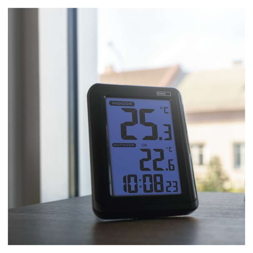Digitales Thermometer, Funk-Sensor, Wecker E8636