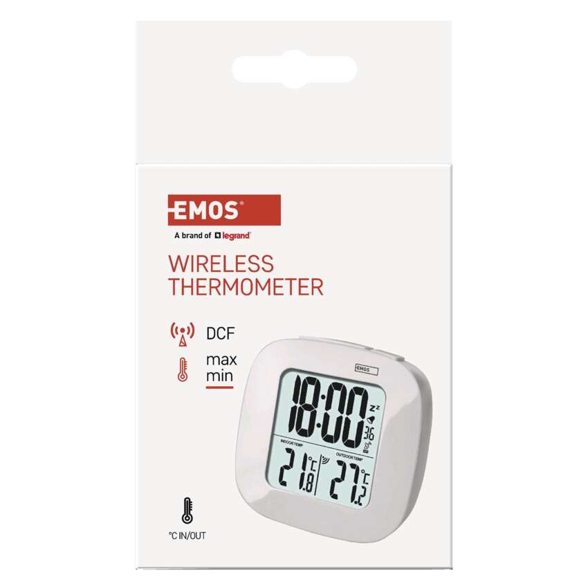 Digitalni termometer, brezžični senzor, budilka, datum E0127