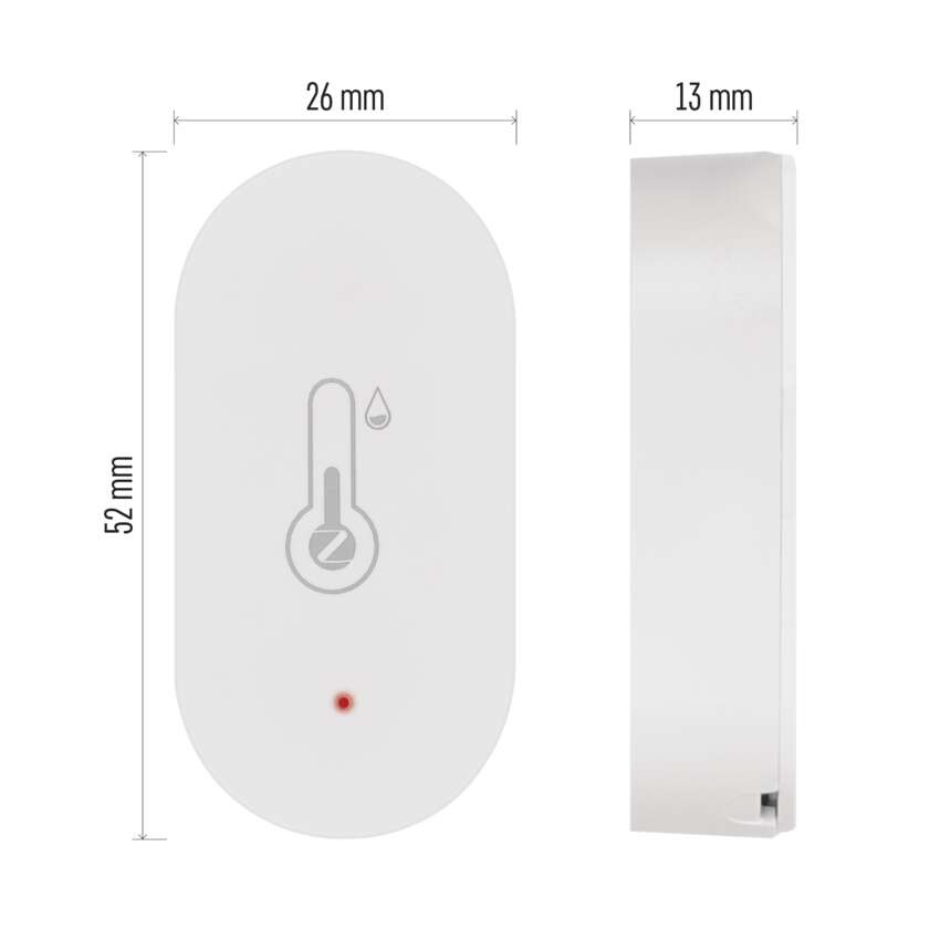 GoSmart Digitální teploměr s vlhkoměrem, bezdrátové čidlo, ZigBee EGS0102 