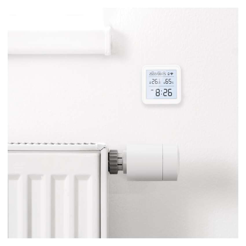 GoSmart Digitales Thermometer mit Hygrometer, Funk-Sensor, Datum, ZigBee EGS0101