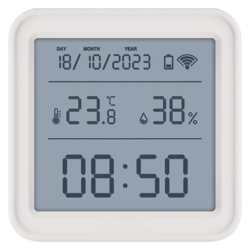 GoSmart Digitales Thermometer mit Hygrometer, Funk-Sensor, Datum, ZigBee EGS0101