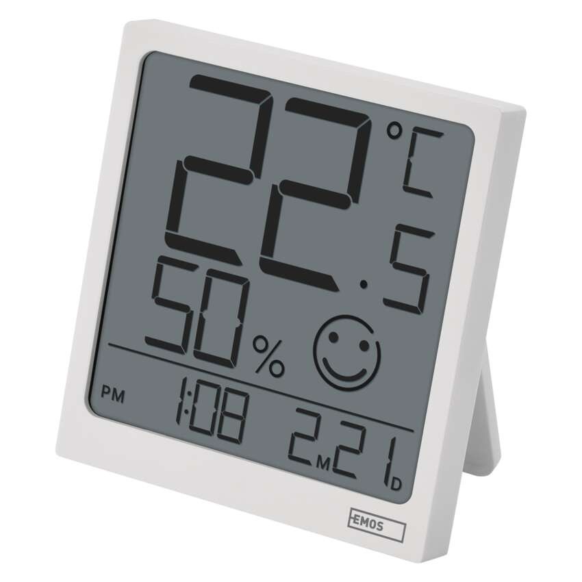 Digitales Thermometer mit Hygrometer, Funk-Sensor, Datum E0522