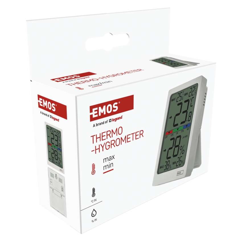Digitales Innenraum-Thermometer mit Hygrometer E0558