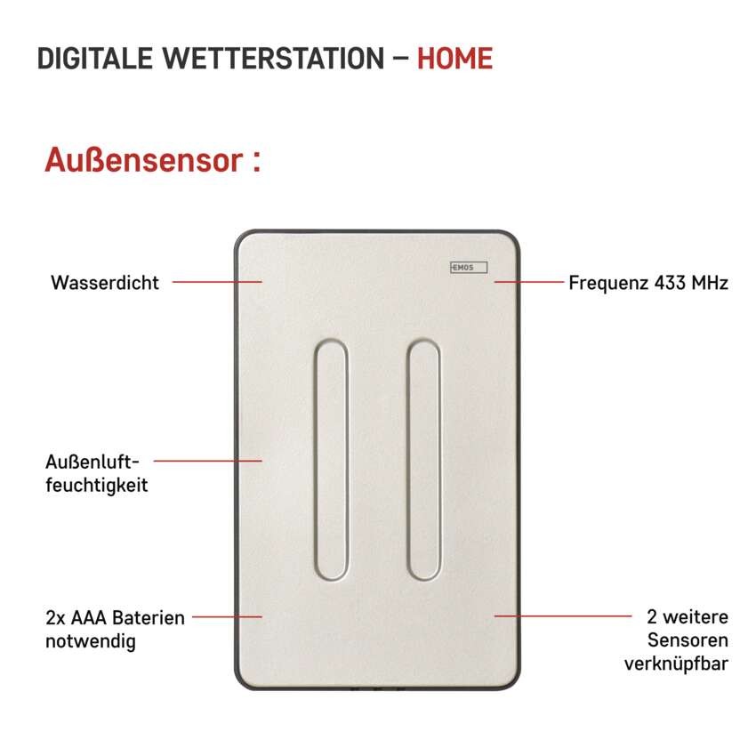 Drahtlose Wetterstation E6018