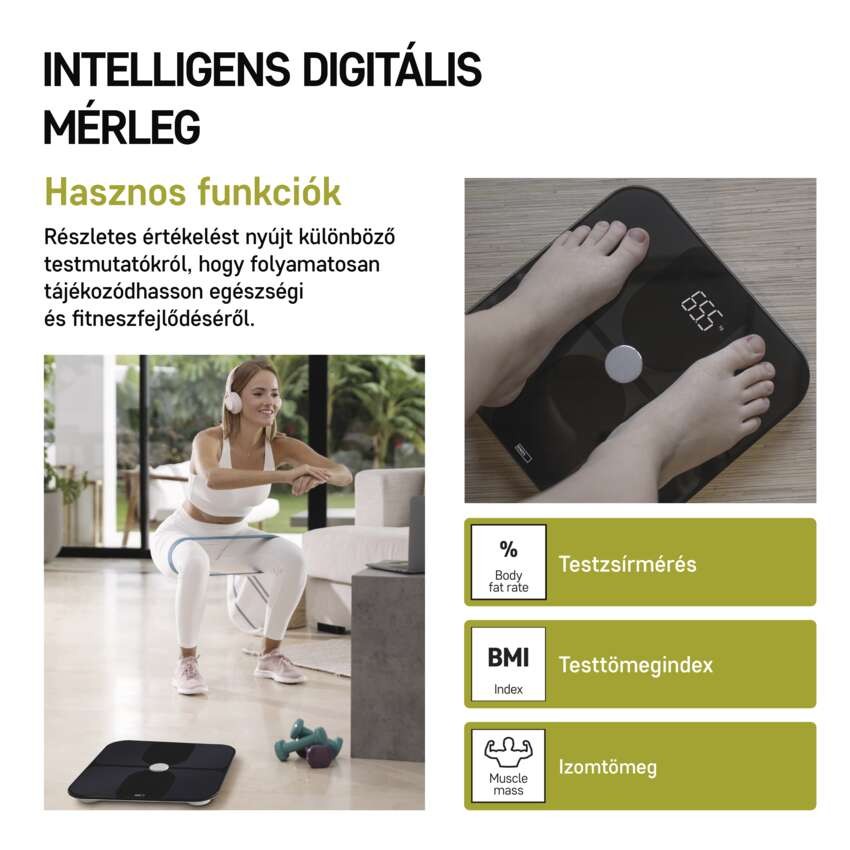 GoSmart Digitális személymérleg EV112