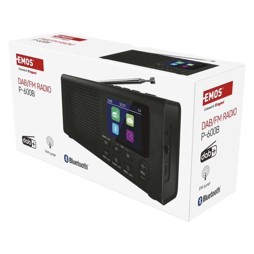 Tragbares Radio mit Bluetooth, DAB / DAB+ / FM, schwarz