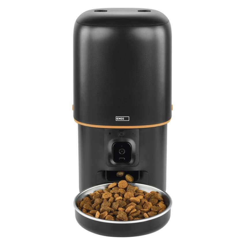 GoSmart dozirnik hrane za hišne živali Pet Care s kamero, 4 l, črn, Wi-Fi