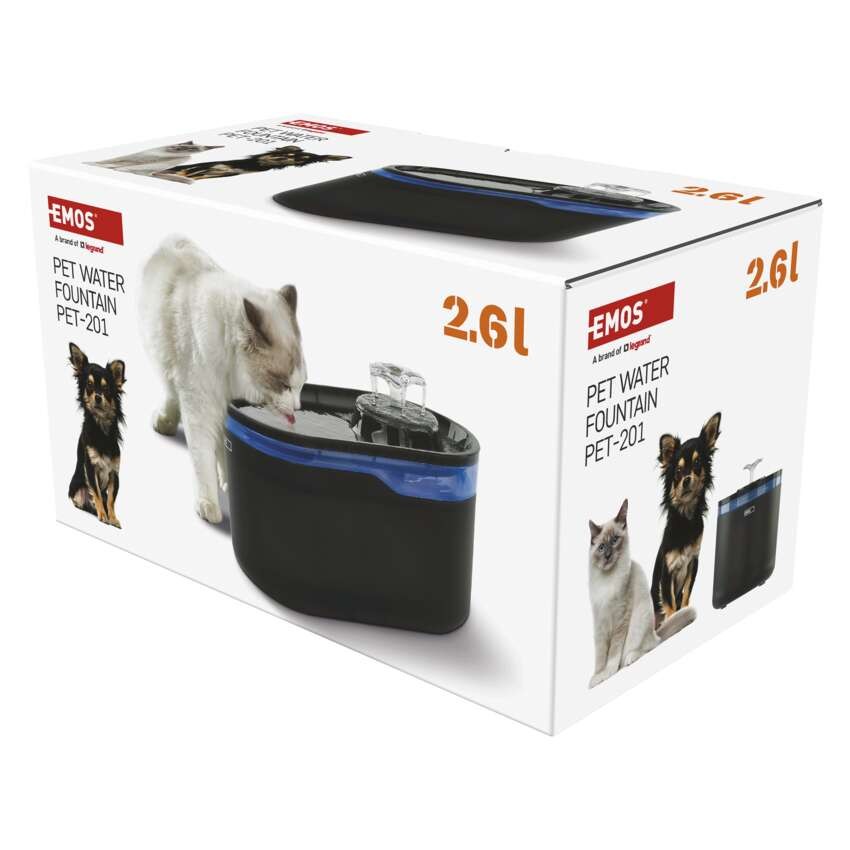 Wasserbrunnen Pet Care, 2,6 l, grau