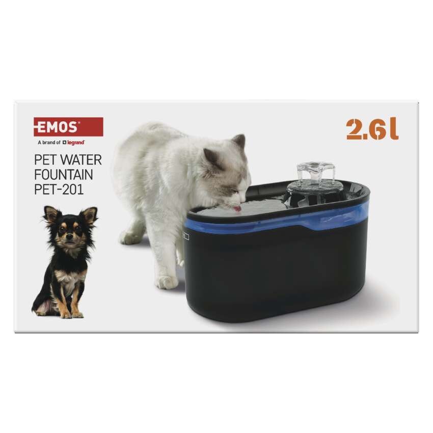 Wasserbrunnen Pet Care, 2,6 l, grau