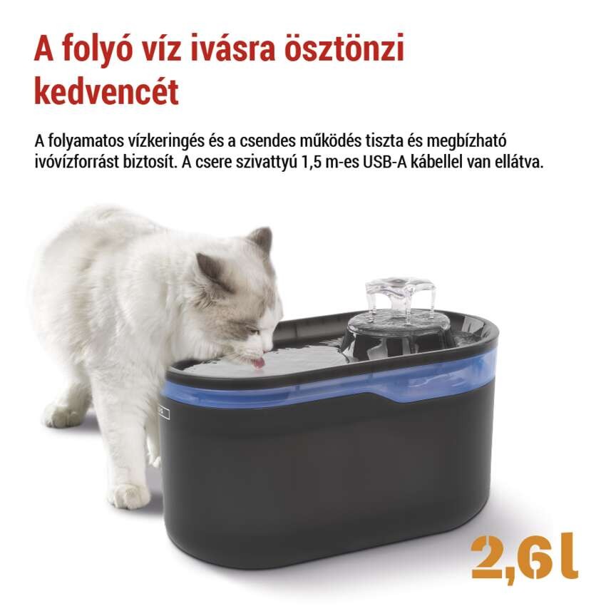 Tartalék vízszivattyú vízszökőkutakhoz, fehér