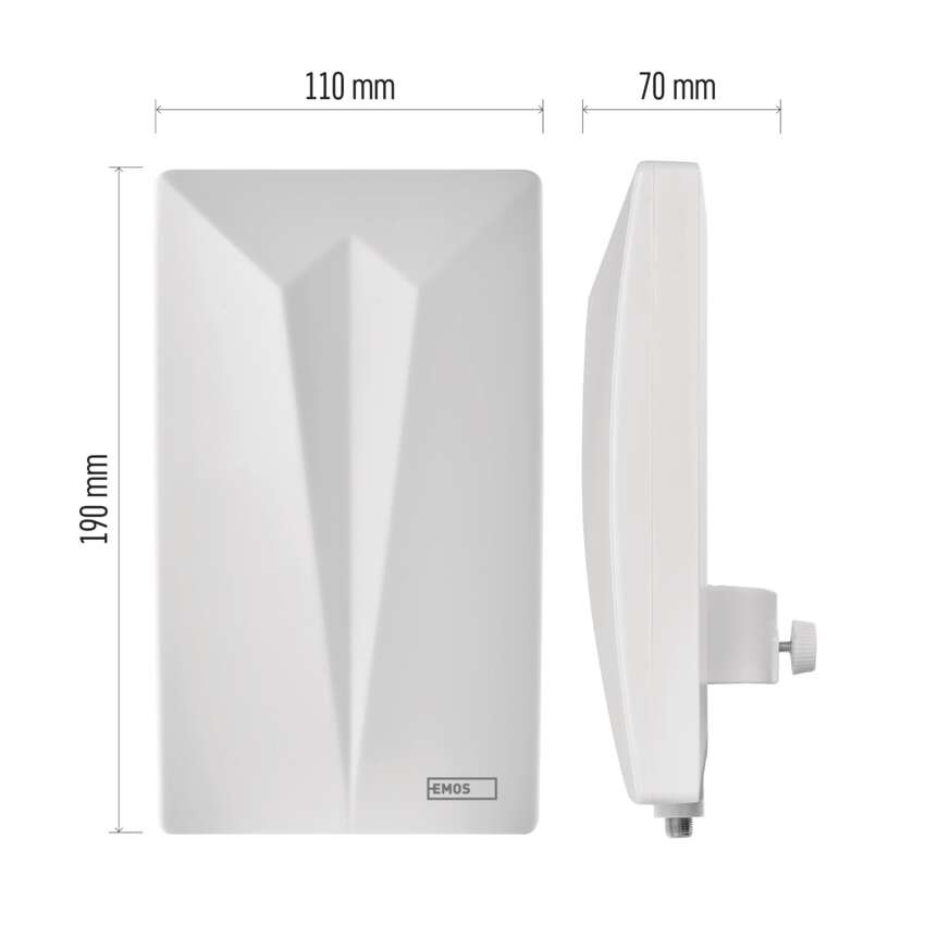 Antena univerzalna VILLAGE CAMP–V400, DVB-T2, FM, DAB, filtr LTE/4G/5G