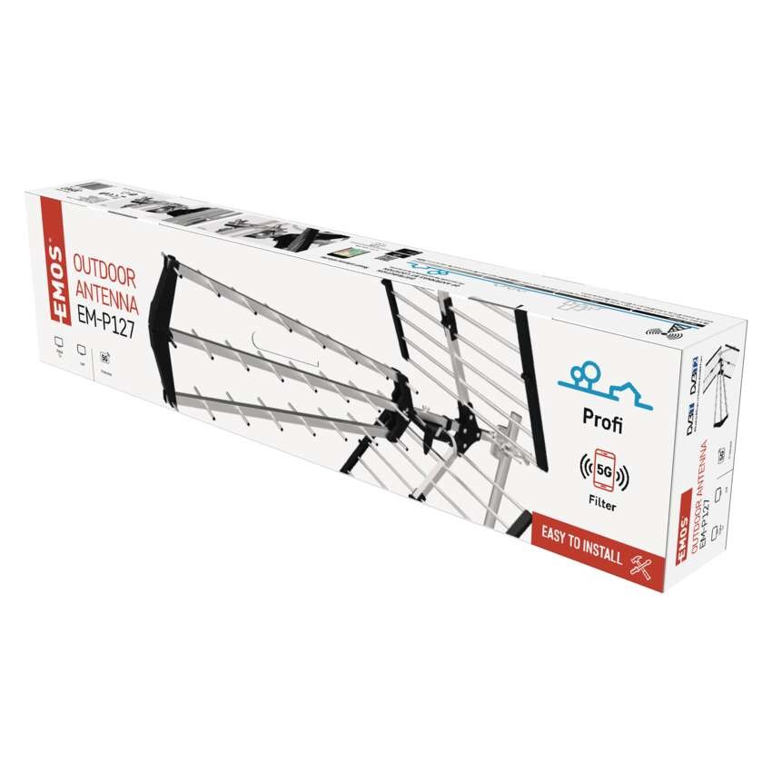 Außenantenne PROFI EM-P127, DVB-T2, LTE/4G/5G Filter