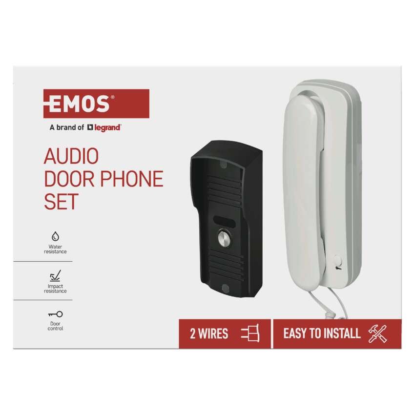 Sada domovního audiotelefonu H1085, 1 účastník 