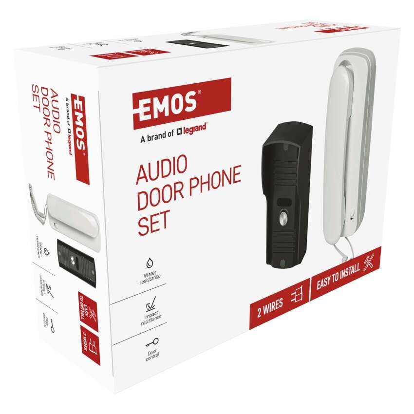 Sada domovního audiotelefonu H1085, 1 účastník 