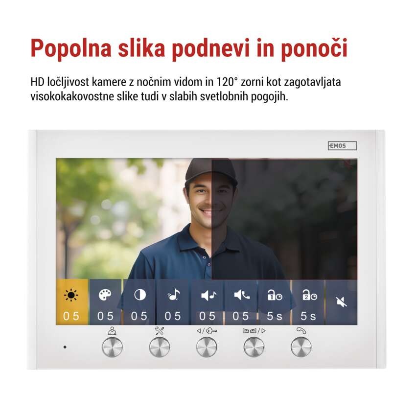 Komplet domačega video domofona  EM-04Z 2WIRE