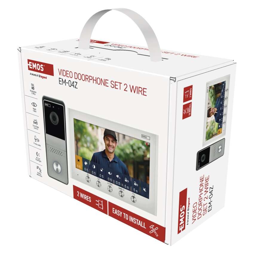 Komplet domačega video domofona  EM-04Z 2WIRE