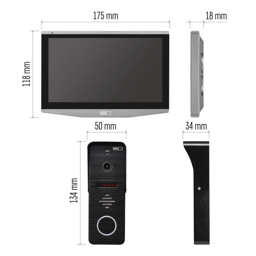 GoSmart Zestaw videodomofonu EMOS IP-700A z Wi-Fi