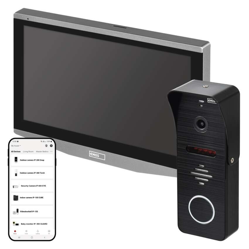 GoSmart Zestaw videodomofonu EMOS IP-700A z Wi-Fi