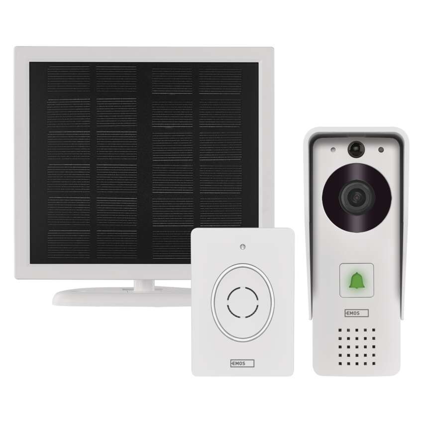 GoSmart bezvadu mājas videozvanītājs ar bateriju IP-09D ar WiFi un saules paneļu