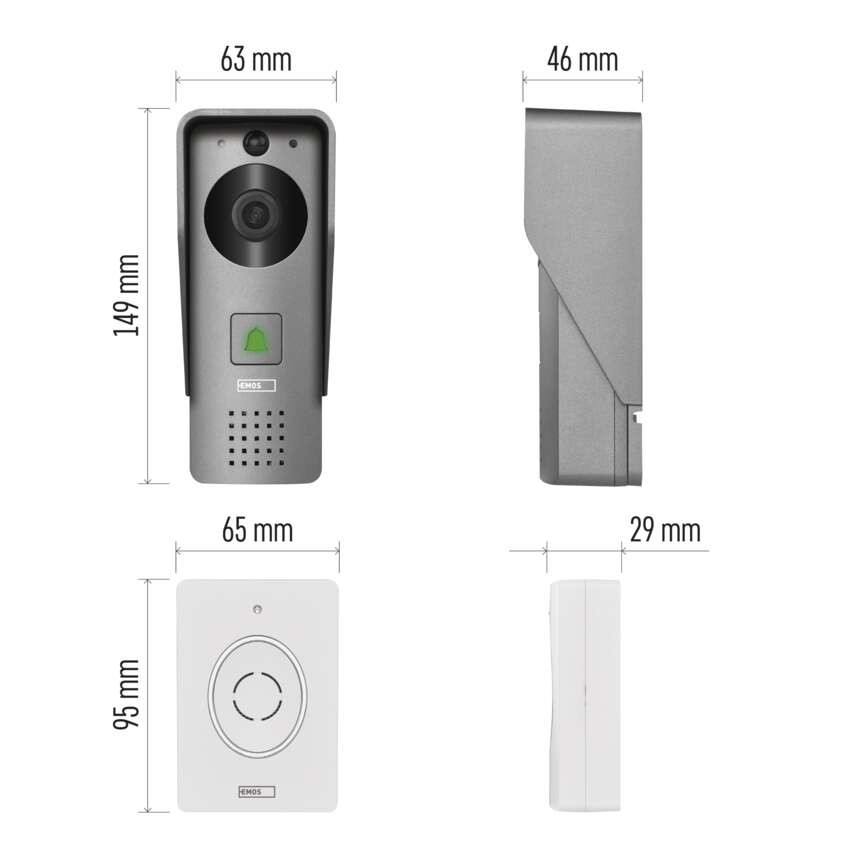 GoSmart Drahtlose Video-Türklingel IP-09C mit WiFi