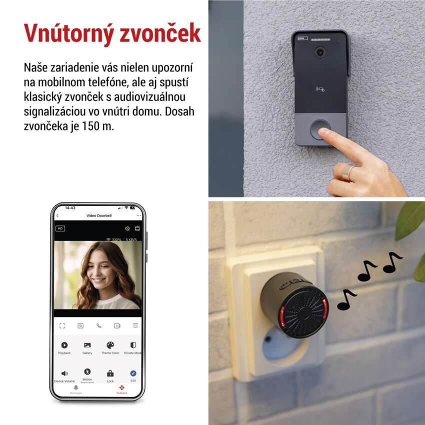 GoSmart videozvonček IP-20PoE