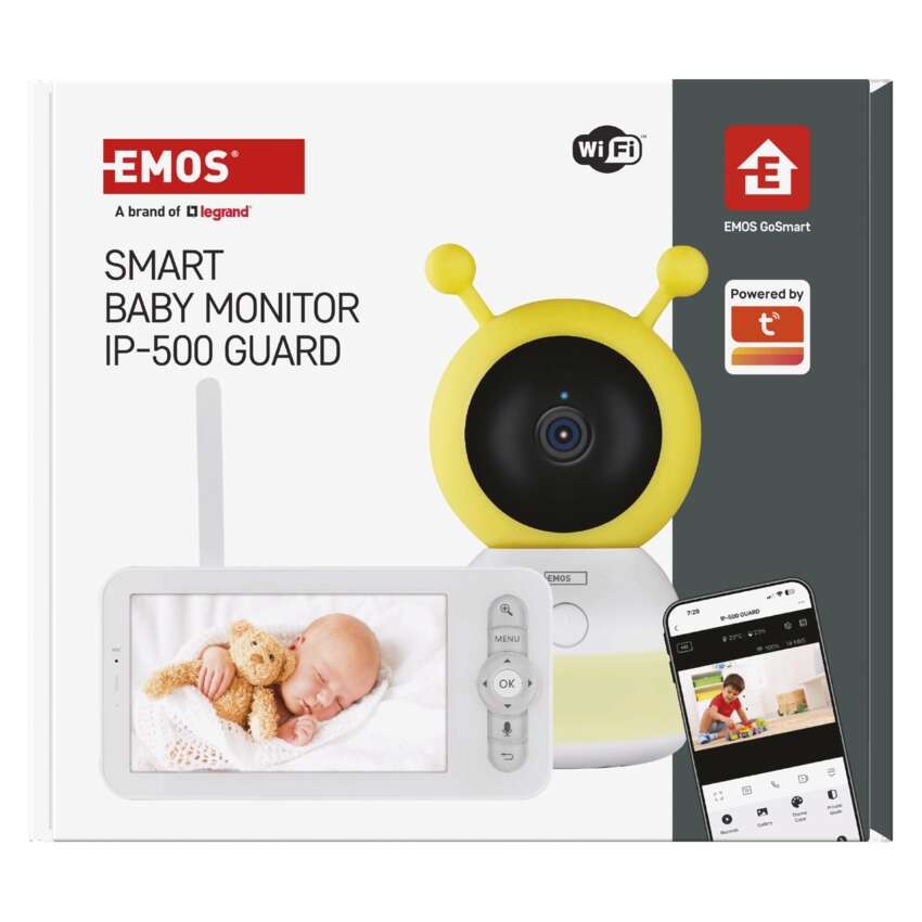 GoSmart Otočná dětská chůvička IP-500 GUARD s monitorem a WiFi
