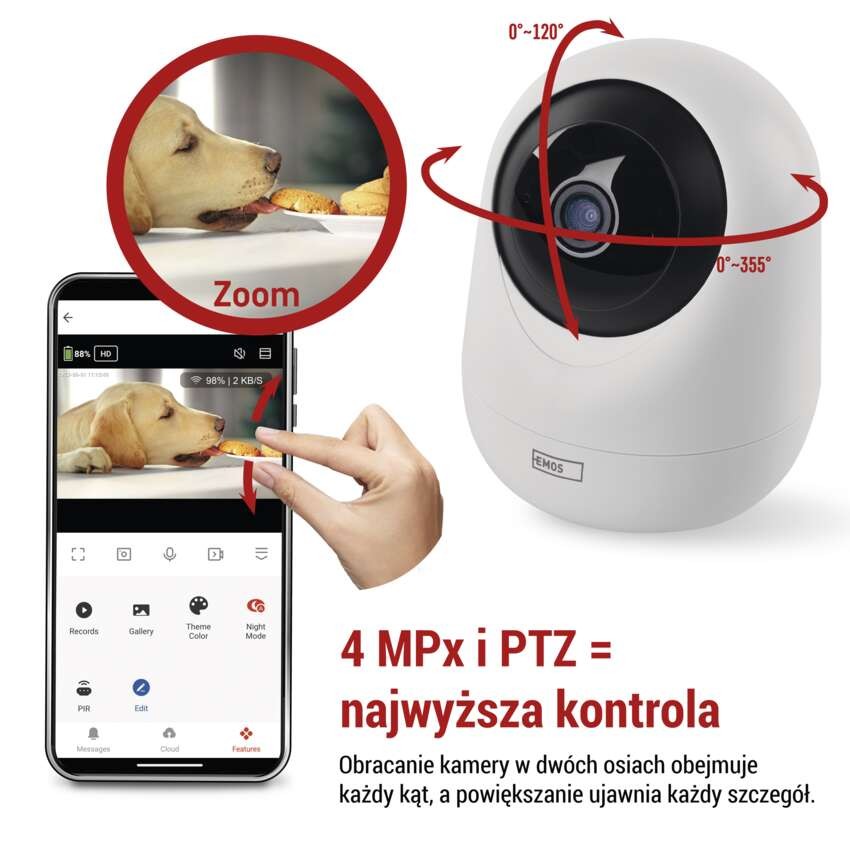 GoSmart Kamera obrotowa IP-220W z WiFi