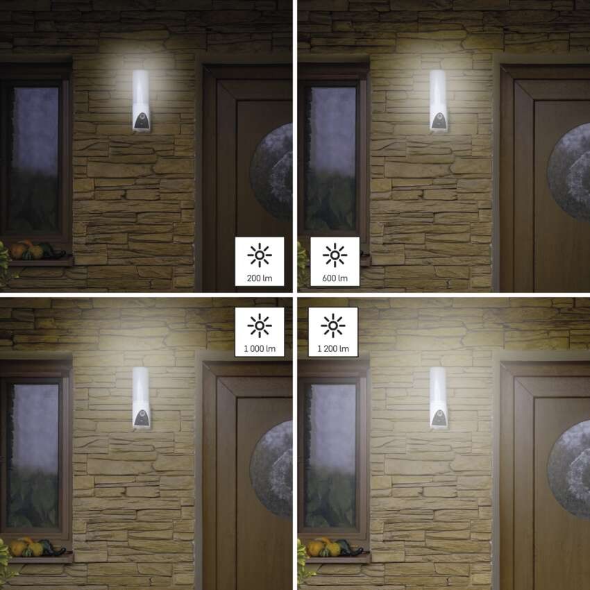 GoSmart Venkovní otočná kamera IP-310 TORCH s WiFi a světlem, bílá