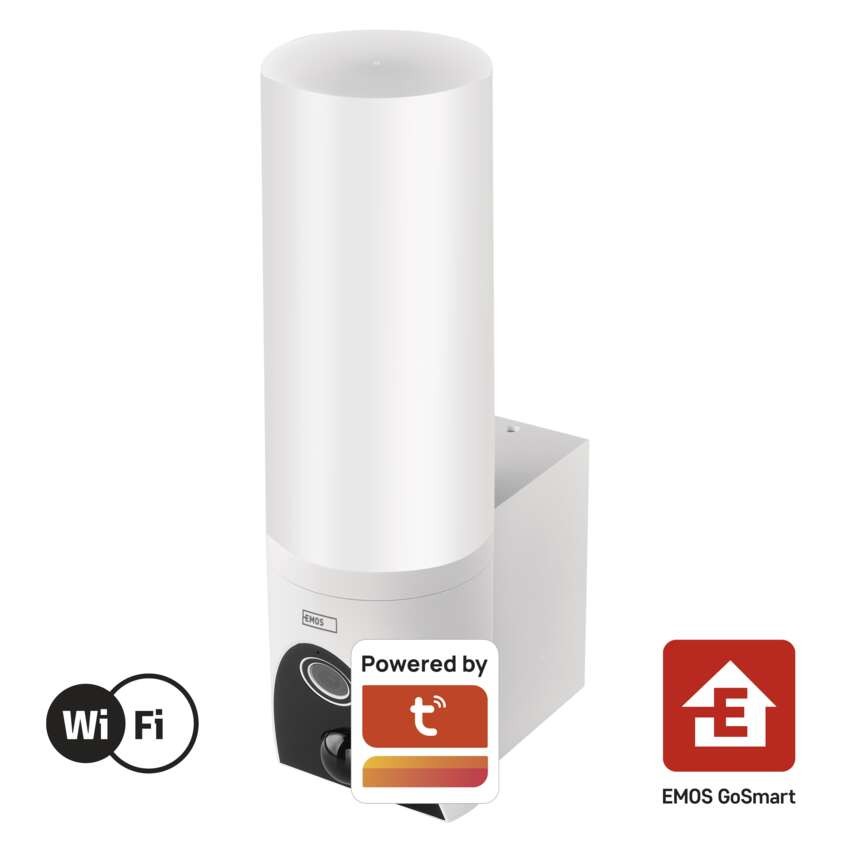 GoSmart Venkovní otočná kamera IP-310 TORCH s WiFi a světlem, bílá