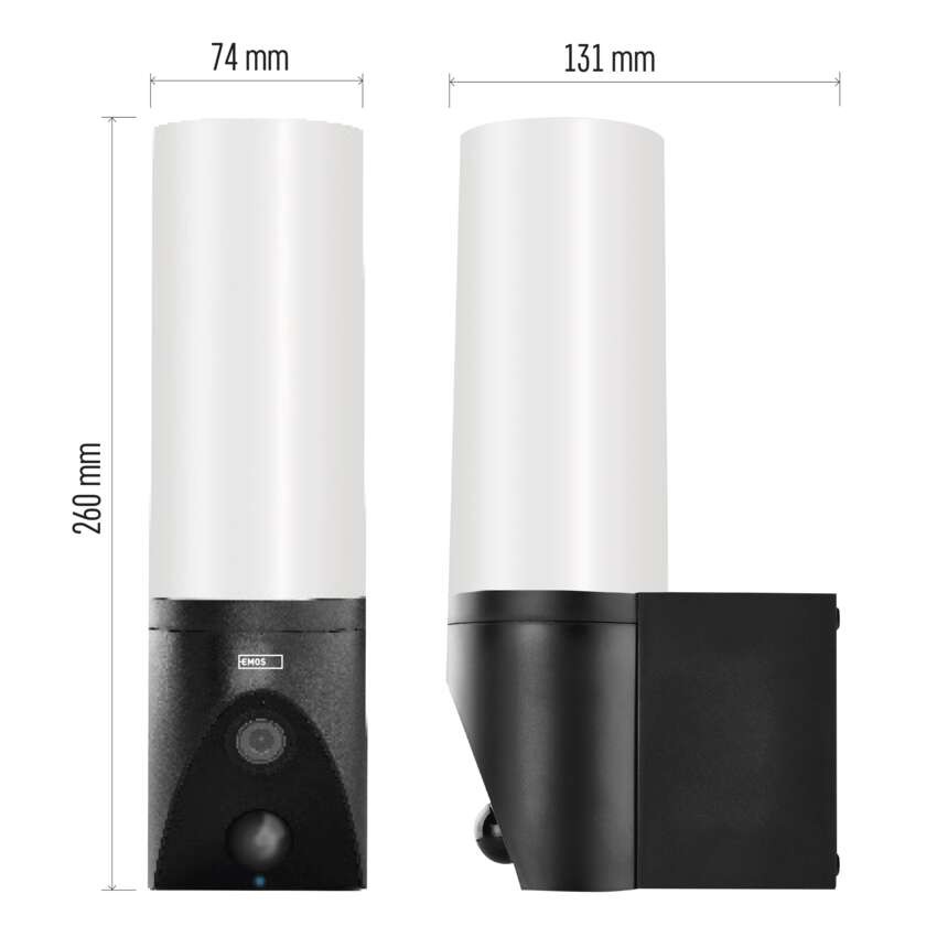 GoSmart Rotierende Outdoor IP Kamera mit WiFi und Licht IP-310 TORCH, schwarz